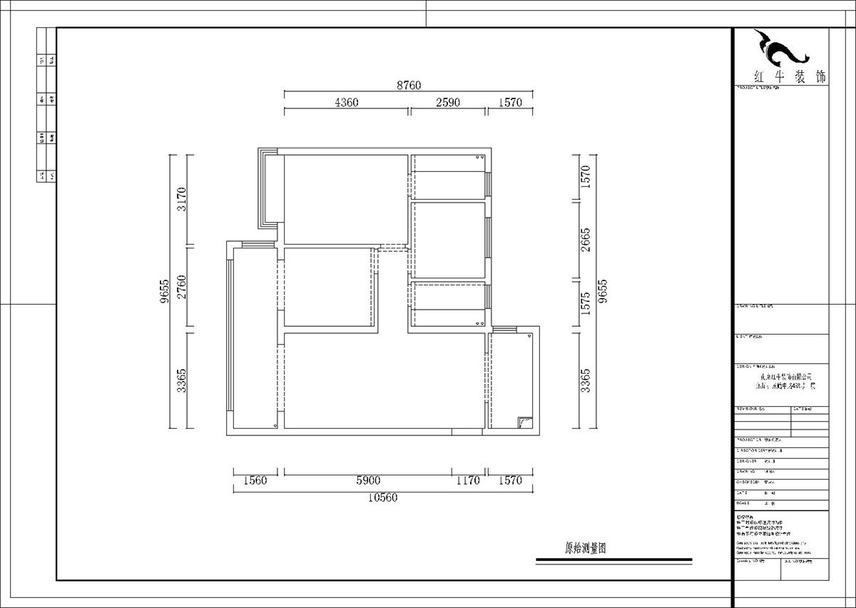 熊浩宇｜蓝光·睿创新筑5-1004-110㎡-简美风格｜3室2厅2卫｜新房装修｜定制家￥231400｜全包20万｜00_01原始结构图